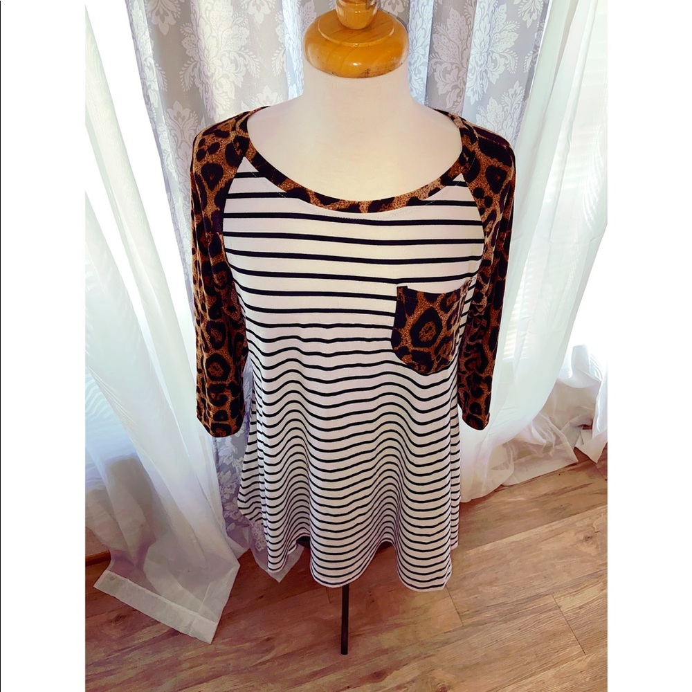 Cheetah & Stripe Tunic